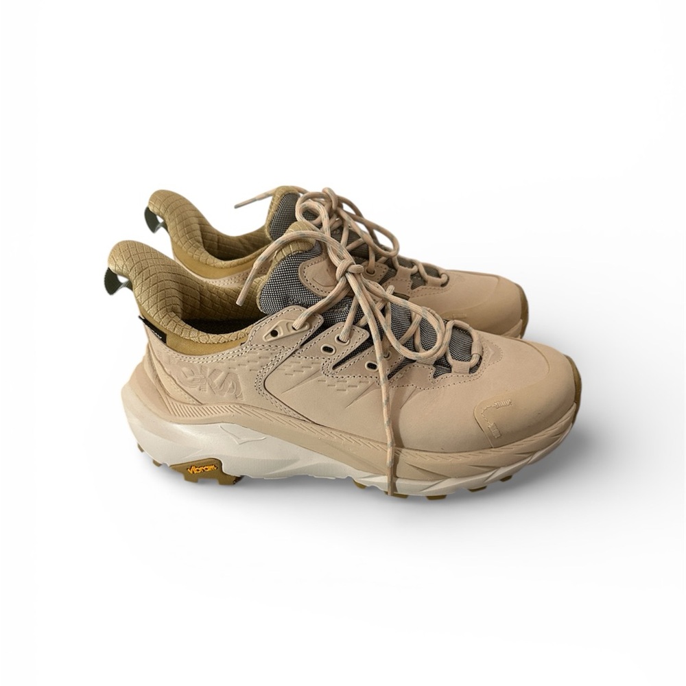 Hoka Beige/Tan Trail Running Shoes